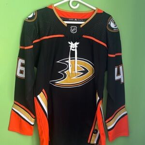 Anaheim Ducks Black and Orange Jersey